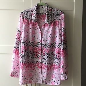 Vintage Floral Power Blouse